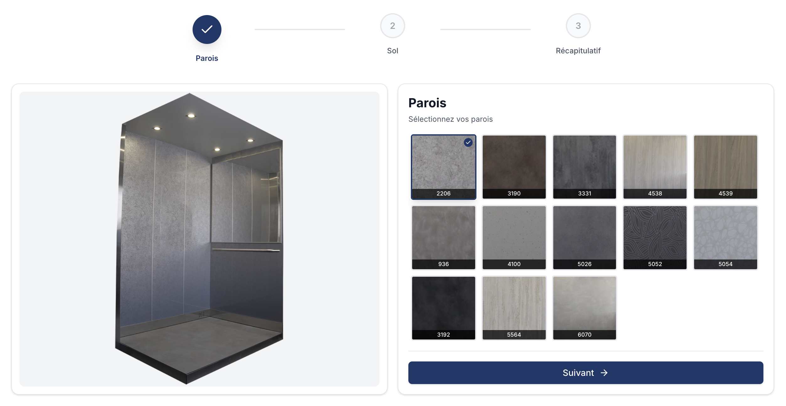Configurateur 3D ADMS+ - Visualisez votre cabine d'ascenseur